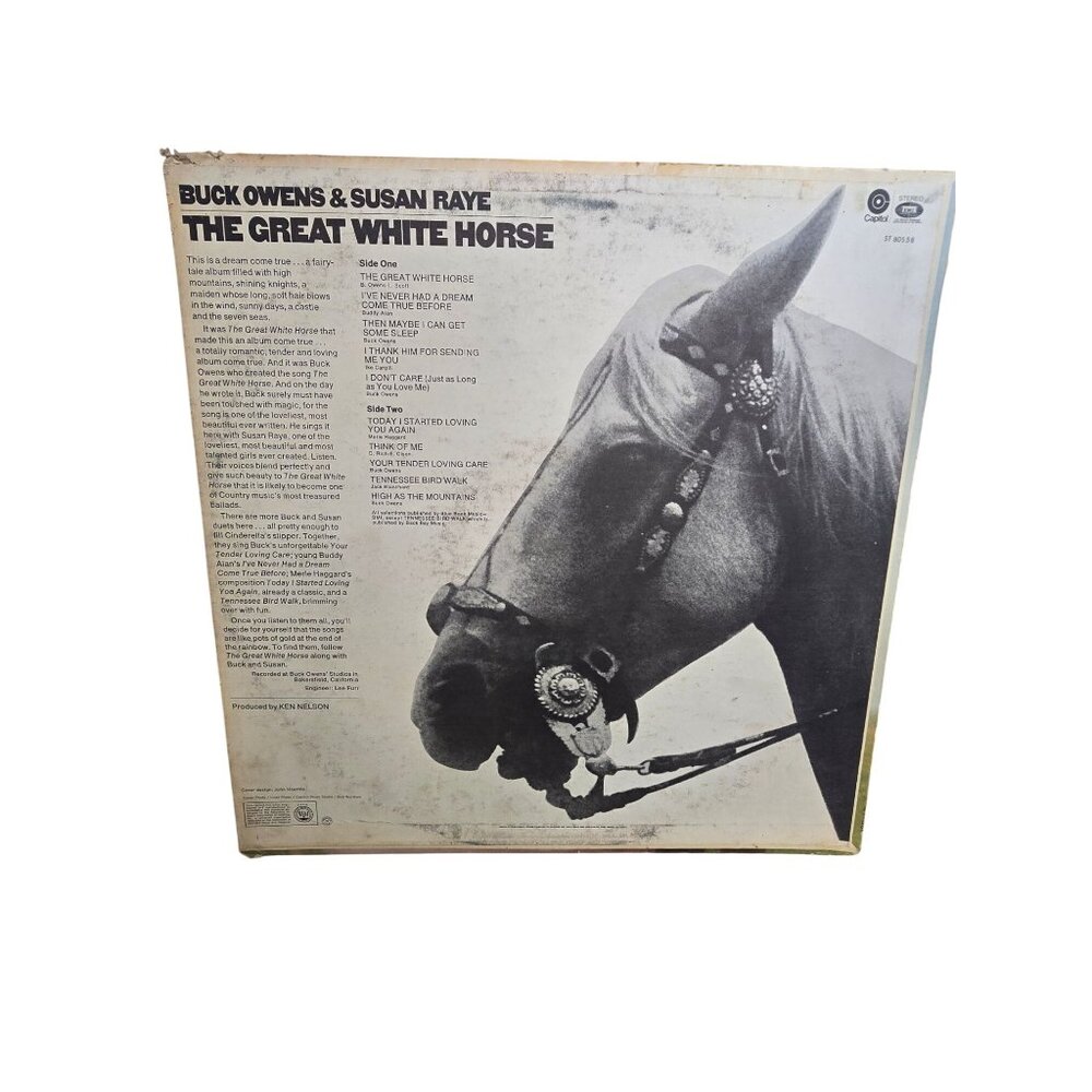 Buck Owens & Susan Raye "The Great White Horse" Vinyl LP Album ST-558 - Picture 3 of 7